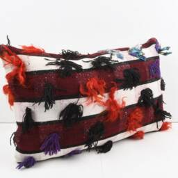 16x24 Turkish Kilim Pillow Vintage Wool Home Decor - thumbnail 2