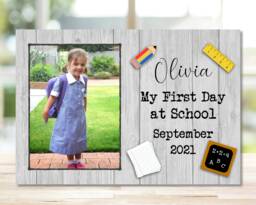 1st Day At School Gift, First Preschool, Kindergarten Playgroup Nursery Frame Photo Frame, Keepsake