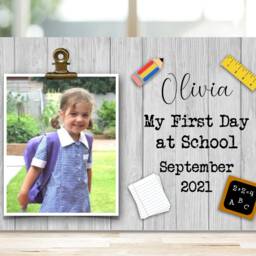 1st Day At School Gift, First Preschool, Kindergarten Playgroup Nursery Frame Photo Frame, Keepsake - thumbnail 2