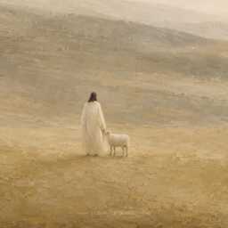 Good Shepherd Wall Art, Jesus & Lamb Landscape Print, Christian Framed Canvas, Religious Decor For Prayer Corner - 279 - thumbnail 3