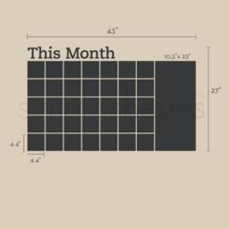 Chalkboard Wall Decal - Monthly Calendar - thumbnail 2