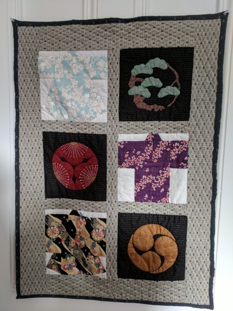 Japanese Patchwork Wall Hanging, 64x91cm - image 1