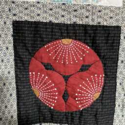 Japanese Patchwork Wall Hanging, 64x91cm - thumbnail 3