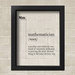 Transparent Mathematician Definition Print Maths Teacher Gift Science Dorm Wall Art Decor - thumbnail 2