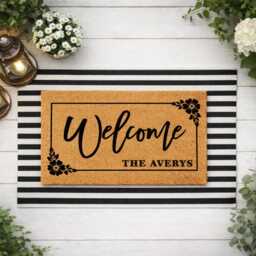 Personalised Family Name Doormat - Custom Welcome Mat - thumbnail 3