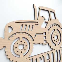 Personalised Tractor Themed Sign - Wooden Nursery Decor Children's Bedroom Playroom Wall Art Scandi Decoration Farm Machinery - thumbnail 3
