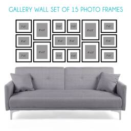 Photo Frame Set For Wall - Gallery Wooden Picture Frames Of 15 To Create The Perfect Display - thumbnail 2