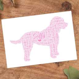 Personalised Cockapoo Word Art Print, Custom Wall Framed Picture Gift Nl - thumbnail 3
