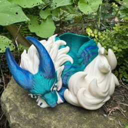 Verdant Prowler Vulpin Planter 18cm X 14cm 10cm 3D Printed Figure - thumbnail 2