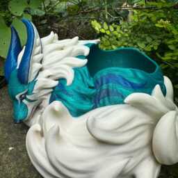 Verdant Prowler Vulpin Planter 18cm X 14cm 10cm 3D Printed Figure - thumbnail 4
