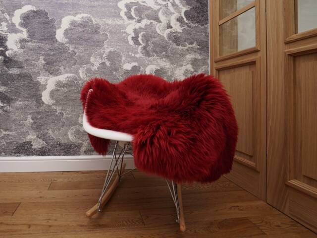 Sheepskin Burgundy X Throw Genuine Leather Red Sheep Skin Decorative Rug Brown Comfy Cozy Rug Gray Rugs Carpet Outdoor Cheap - image 1