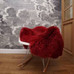 Sheepskin Burgundy X Throw Genuine Leather Red Sheep Skin Decorative Rug Brown Comfy Cozy Rug Gray Rugs Carpet Outdoor Cheap - thumbnail 2