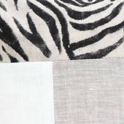 Zebra Cushion Cover 18x18 Pillow Covers, Color Block Cases Linen Throw Cover, Scandinavian Case Decorative Sham - thumbnail 2