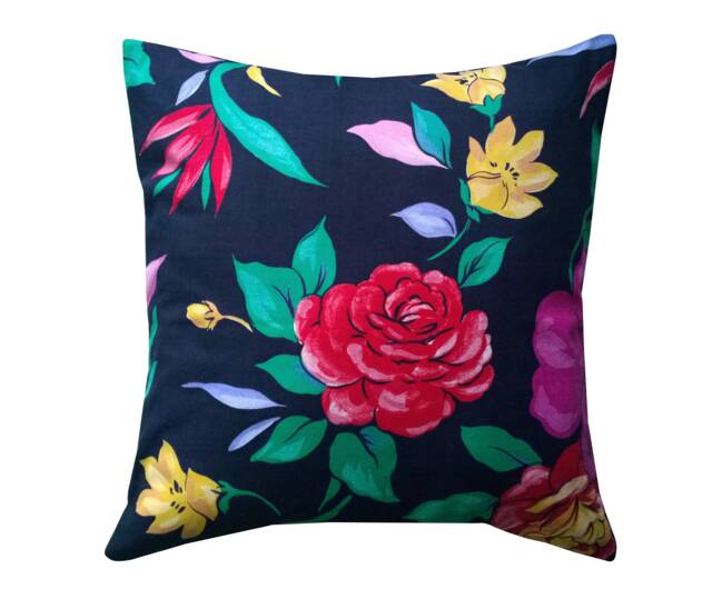 Tropical Pillow Cover Colorful Floral Cushion Case Decorative Throw Accent Green Pink Purple Flowers Hawaii Botanical Leaves - image 1