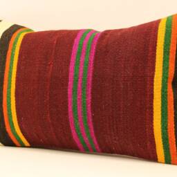 Throw Pillow Cover, 12x20 Home Cushion Decorative Stripe, Pillows Rustic Couch Designer, Boho Covers Case Livingroom, 4Oef-170 - thumbnail 3