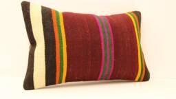 Throw Pillow Cover, 12x20 Home Cushion Decorative Stripe, Pillows Rustic Couch Designer, Boho Covers Case Livingroom, 4Oef-170