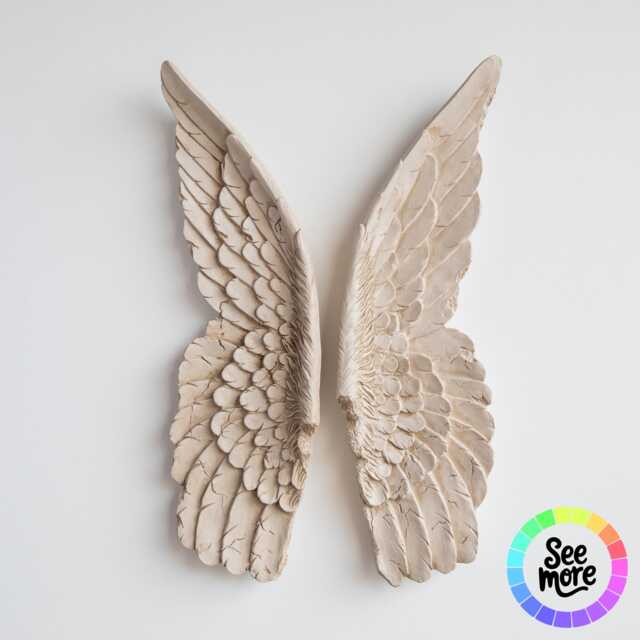 xl Faux Taxidermy Angel Wings - Wall Decor - image 1