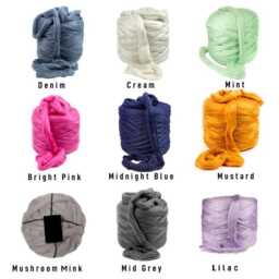 Handmade Chunky Knit Vegan Blanket Acrylic Giant Throw - thumbnail 4