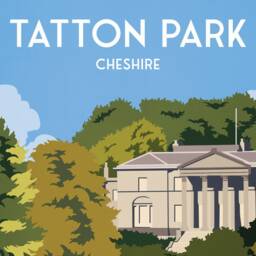 Tatton Park Print - Cheshire Travel Poster Red Deer - thumbnail 3
