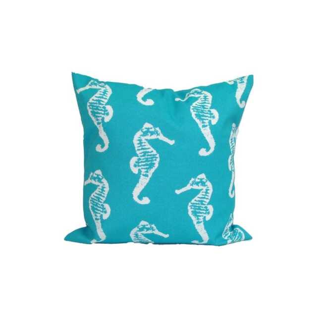 Turquoise Nautical Pillow Cover Coastal Outdoor Decor, All Size Covers - image 1
