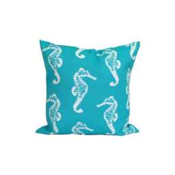 Turquoise Nautical Pillow Cover Coastal Outdoor Decor, All Size Covers