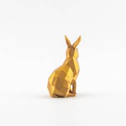 Deco Rabbit For Z. B. Easter Made Of Sustainable Plastic/3D Printing Low Poly Animal Figure Statue Gift Decorative Items - thumbnail 3