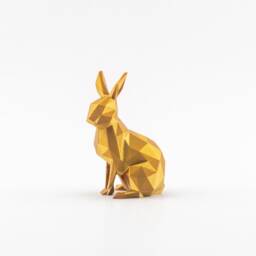 Deco Rabbit For Z. B. Easter Made Of Sustainable Plastic/3D Printing Low Poly Animal Figure Statue Gift Decorative Items - thumbnail 2