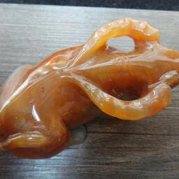 Unique Perfect Natural Yellow Jade Ox Lucky Charms Carving/Sculpture - thumbnail 3