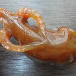 Unique Perfect Natural Yellow Jade Ox Lucky Charms Carving/Sculpture - thumbnail 2