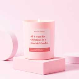Funny Christmas Gift All I Want For Is A Mischief Candle - thumbnail 1