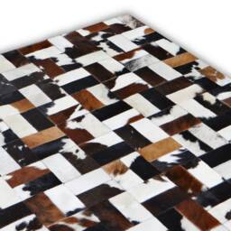 Patchwork Cowhide Rug High Quality 5.5 Ft X 4.2 - thumbnail 2