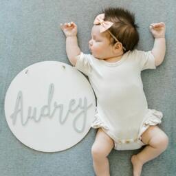Baby Name Plaque For Nursery - Scandinavian Wall Hanging Kids Room Decor Wooden Sign Shower Gift Home - thumbnail 2
