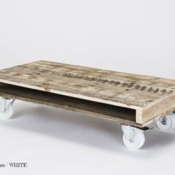 Pallet Coffee Table On Wheels - thumbnail 2