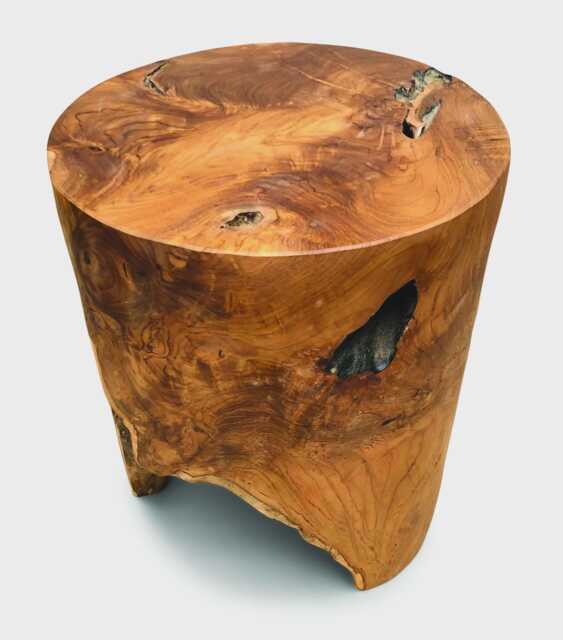 Solid Teak Root Side Table 40cm - Handmade Indoor & Outdoor - image 1