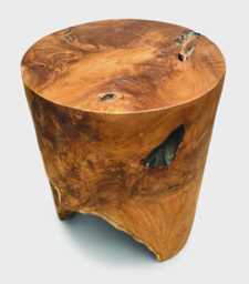 Solid Teak Root Side Table 40cm - Handmade Indoor & Outdoor