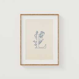 Floral Baby Name Embroidery, Custom Embroidered Gift, Nursery Monogram Wall Art, Personalized Art - thumbnail 2
