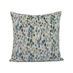 Romo - Orrin Eucalyptus Contemporary Grey Painterly Velvet Cushion Cover Handmade Throw Pillow Designer Home D??cor - thumbnail 2