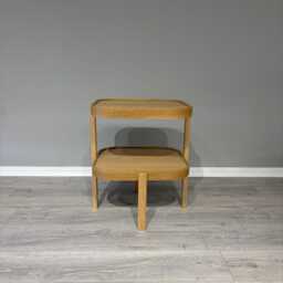 Wood Side Table With Shelf, Oak Or Walnut Bedside - thumbnail 4