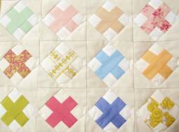 Patchwork Quilt Blanket Modern Baby Bedding, Gray Sateen Cotton