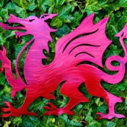 Red Welsh Dragon Metal Wall Art Gift Y Ddraig Goch Cymru Flag Decor Wales Present Memorial Celtic Plaque Christmas 40-60cm - thumbnail 4