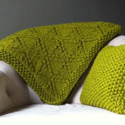 Knit Pillow Cover, Decorative Knitted Throw Pillow, Chunky Oatmeal Cover Handmade in Usa - thumbnail 3