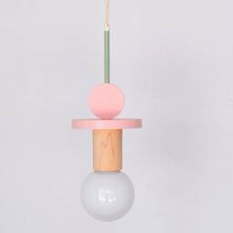 Kids Room Decor Hanging Lamp, Nursery Pendant Light, Baby Lamp Shade - thumbnail 3
