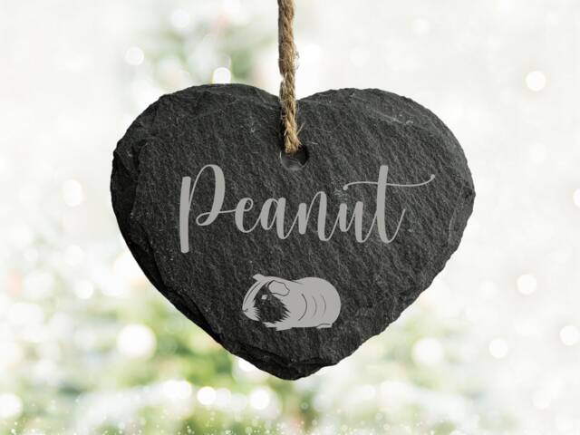 Personalised Christmas Decoration, Guinea Pig Hanging Tree Gift For Pet - image 1