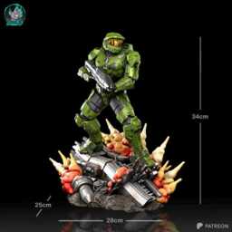 Covenant Breaker - Sci-Fi Super Soldier Last Defender Master Chief Resin Figure 16K - thumbnail 3
