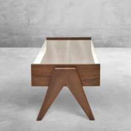 Handmade Pierre Jeanneret Inspired Coffee Table - Reclaimed Teakwood - thumbnail 3