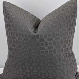 Iliv Graphite Honeycomb Cushion Cover Geometric Double Sided Modern Sofa Bed Pillow Cover - thumbnail 4