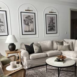 Sectional Sofa Pillow Covers, Neutral Combinations, Set For Sectional, Brown Cream Pillows, Couch Cushions -- Kea - thumbnail 2