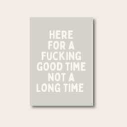 Typography Poster, Quote Text Good Times Print, Art Motivational Quotes, Modern Posters & Prints, Wall - thumbnail 3