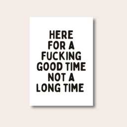 Typography Poster, Quote Text Good Times Print, Art Motivational Quotes, Modern Posters & Prints, Wall - thumbnail 1