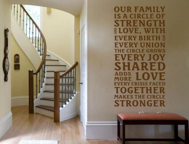 Family Wall Quote Sticker Modern Vinyl Decal Art Transfer - image 1